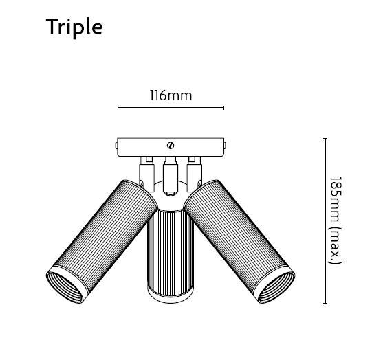 Plafonnier spot J. Adams & Co
