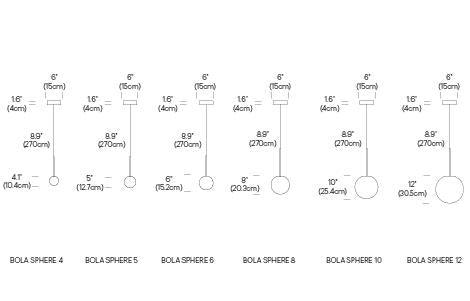 Suspension sphérique Bola de Pablo Designs
