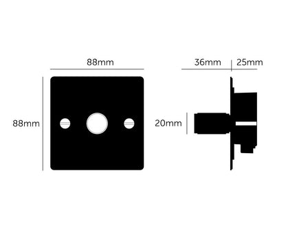 Interrupteur variateur en laiton Buster + Punch 1G