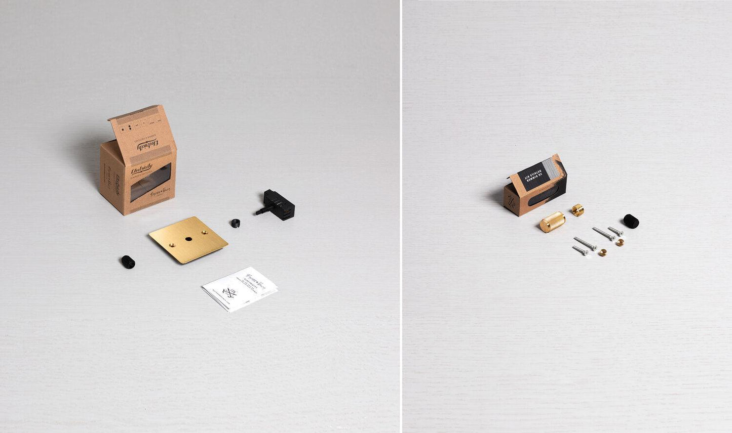 Interrupteur variateur en laiton Buster + Punch 1G