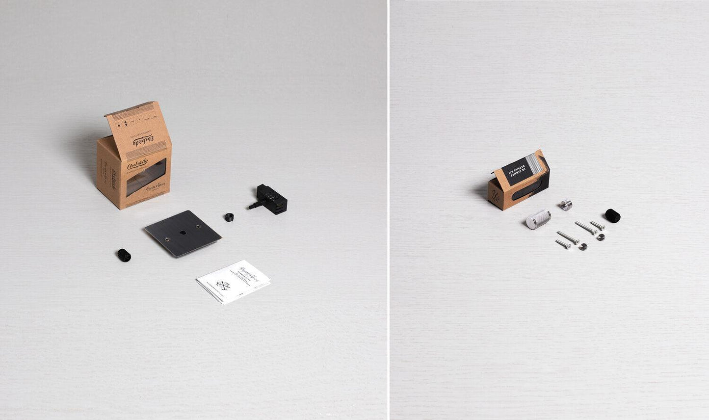 Interrupteur variateur Buster + Punch 1G en bronze fumé