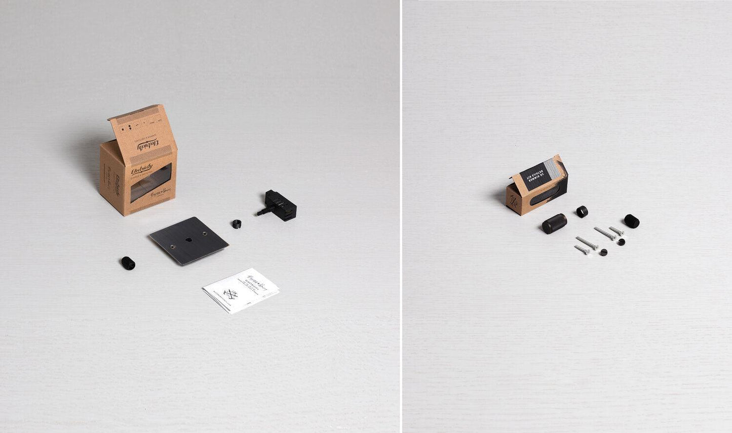 Interrupteur variateur Buster + Punch 1G en bronze fumé