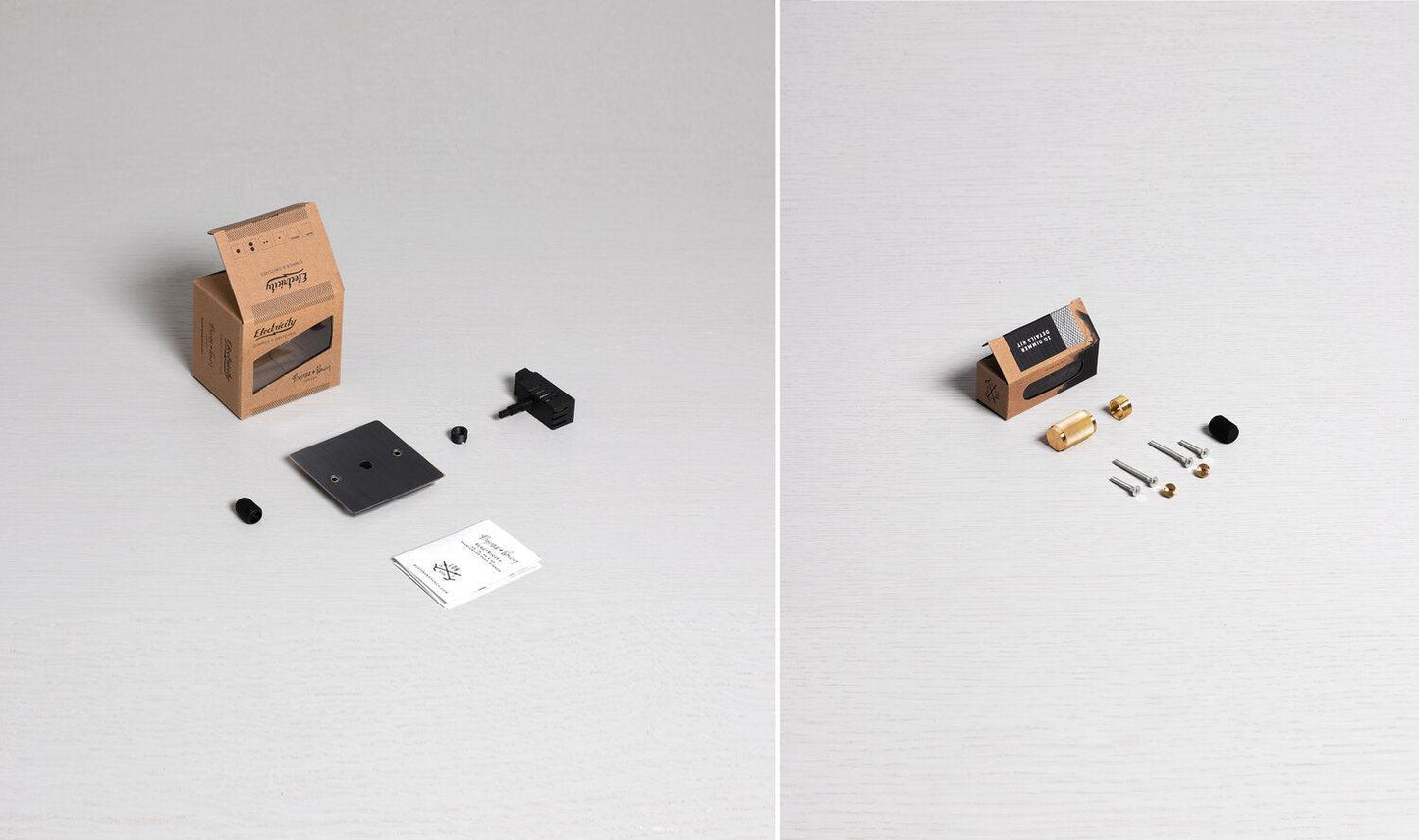 Interrupteur variateur Buster + Punch 1G en bronze fumé