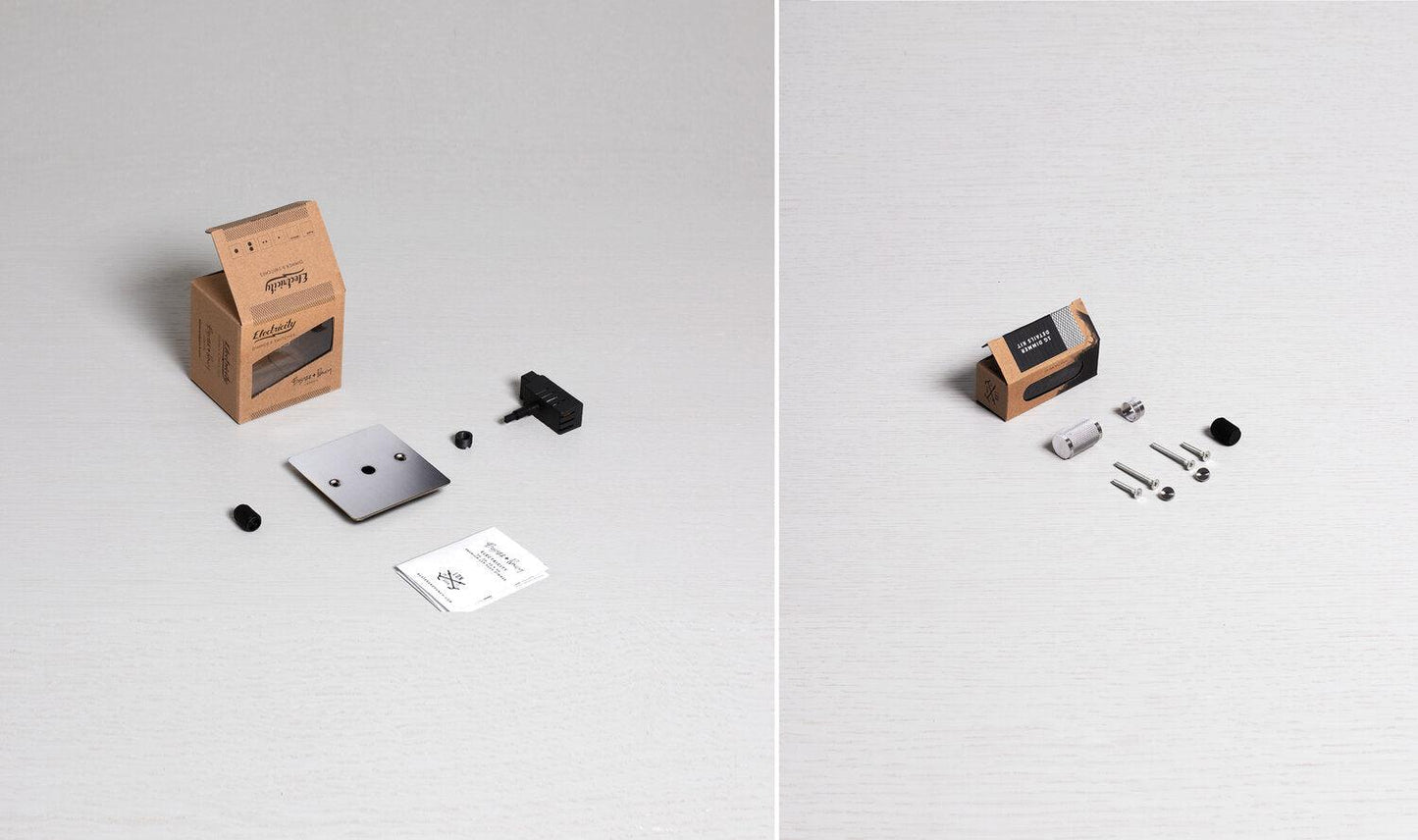 Interrupteur variateur en acier Buster + Punch 1G