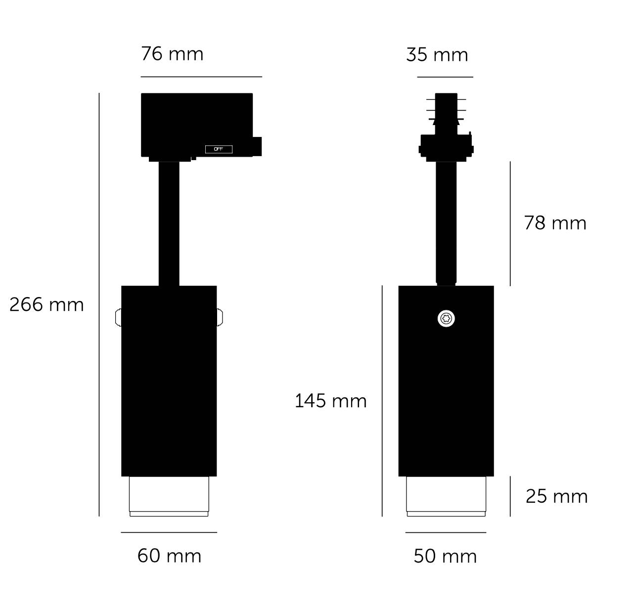 Buster + Punch Exhaust Track Spotlight Graphite