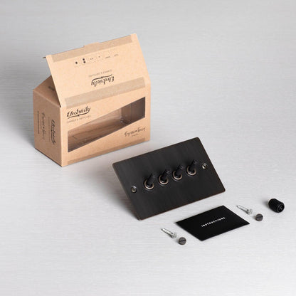 Interrupteur à bascule Buster + Punch en bronze fumé 4G