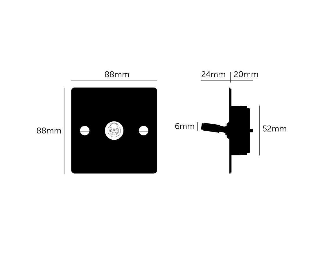 Interrupteur à bascule Buster + Punch Steel 1G