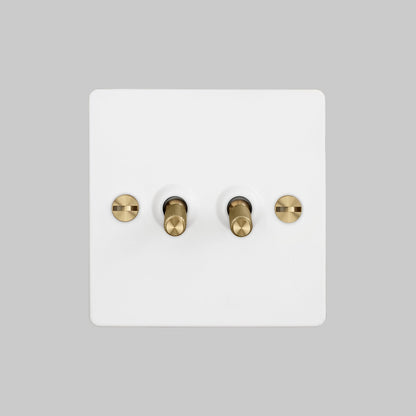 Interrupteur à bascule Buster + Punch blanc 2G