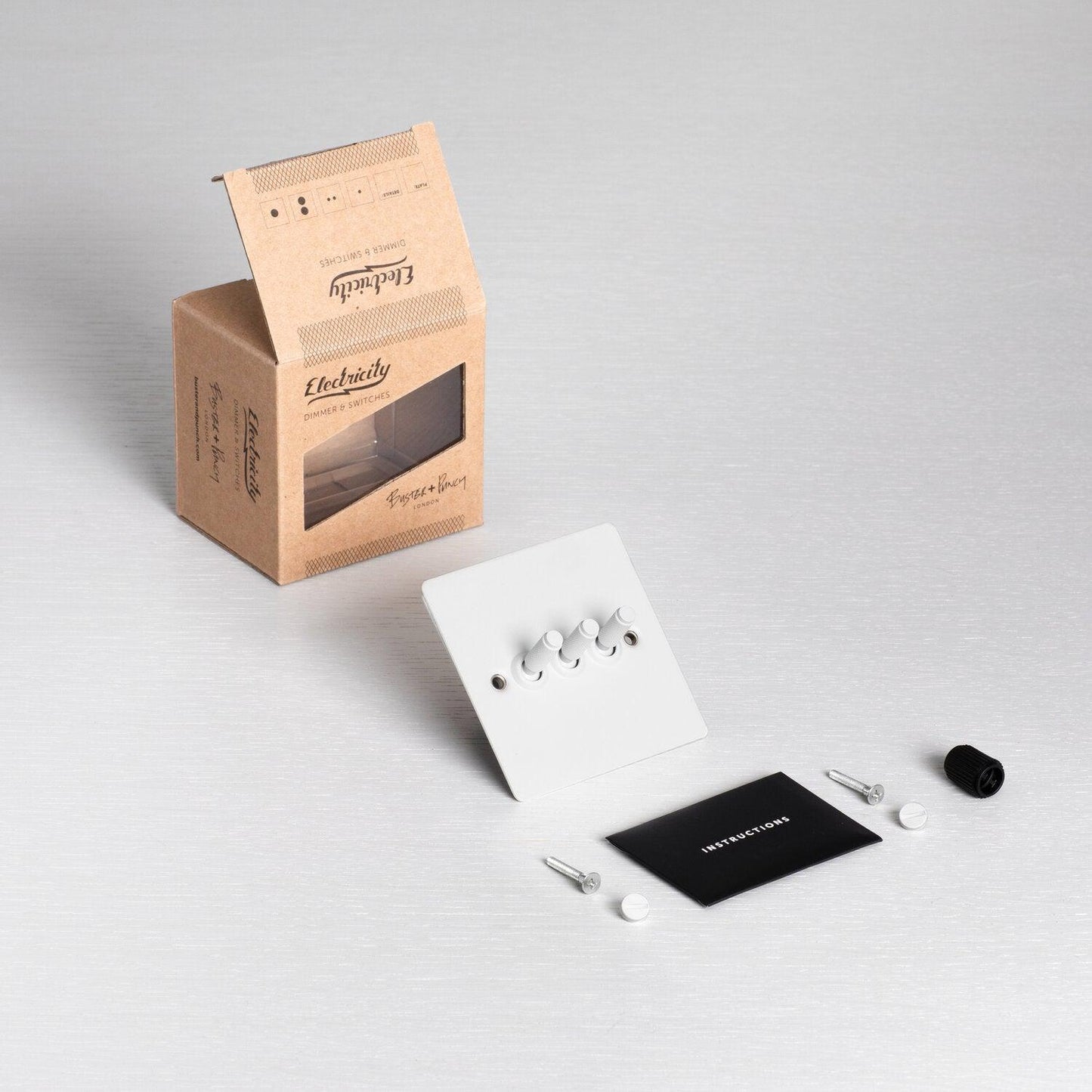 Interrupteur à bascule Buster + Punch blanc 3G