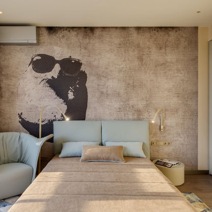 Applique murale en cuir flexible Contardi