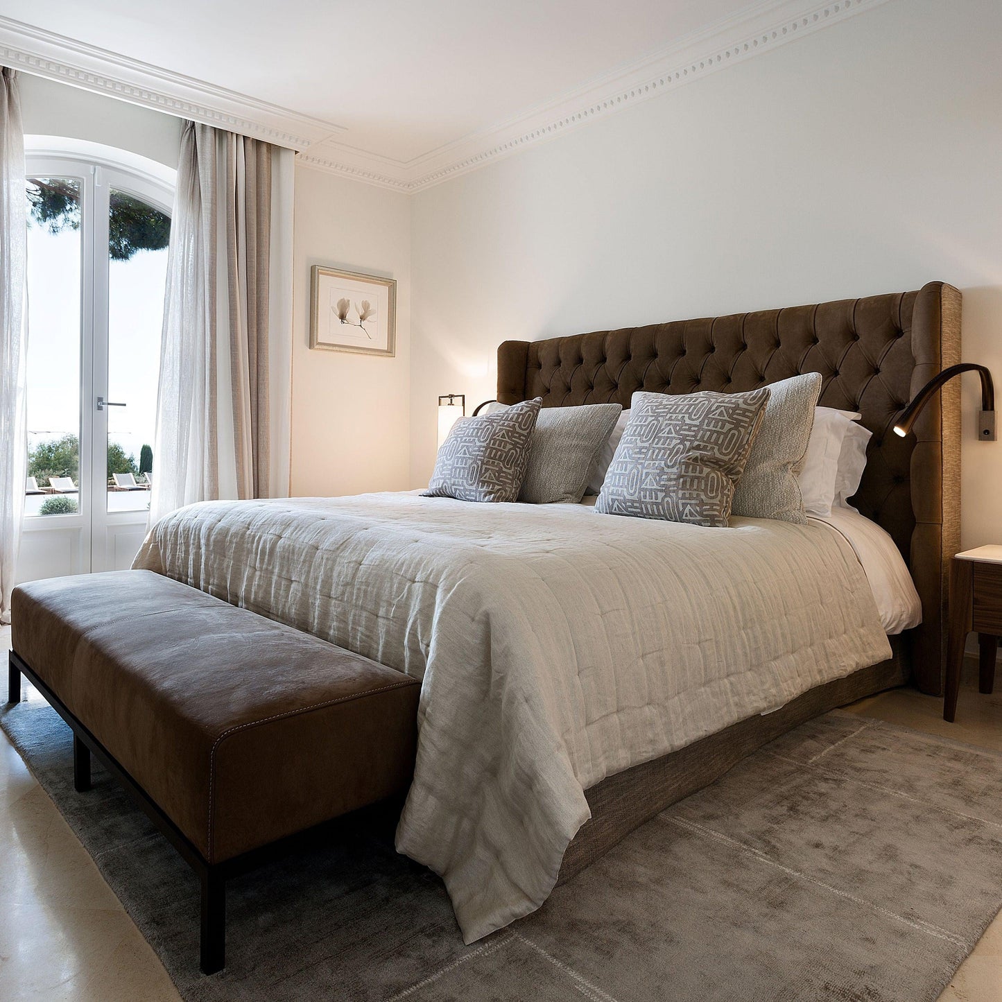 Applique murale en cuir flexible Contardi