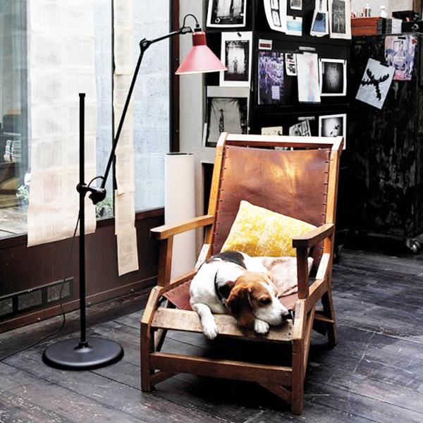 Lampe sur pied DCW Editions Lampe Gras n° 215, abat-jour conique