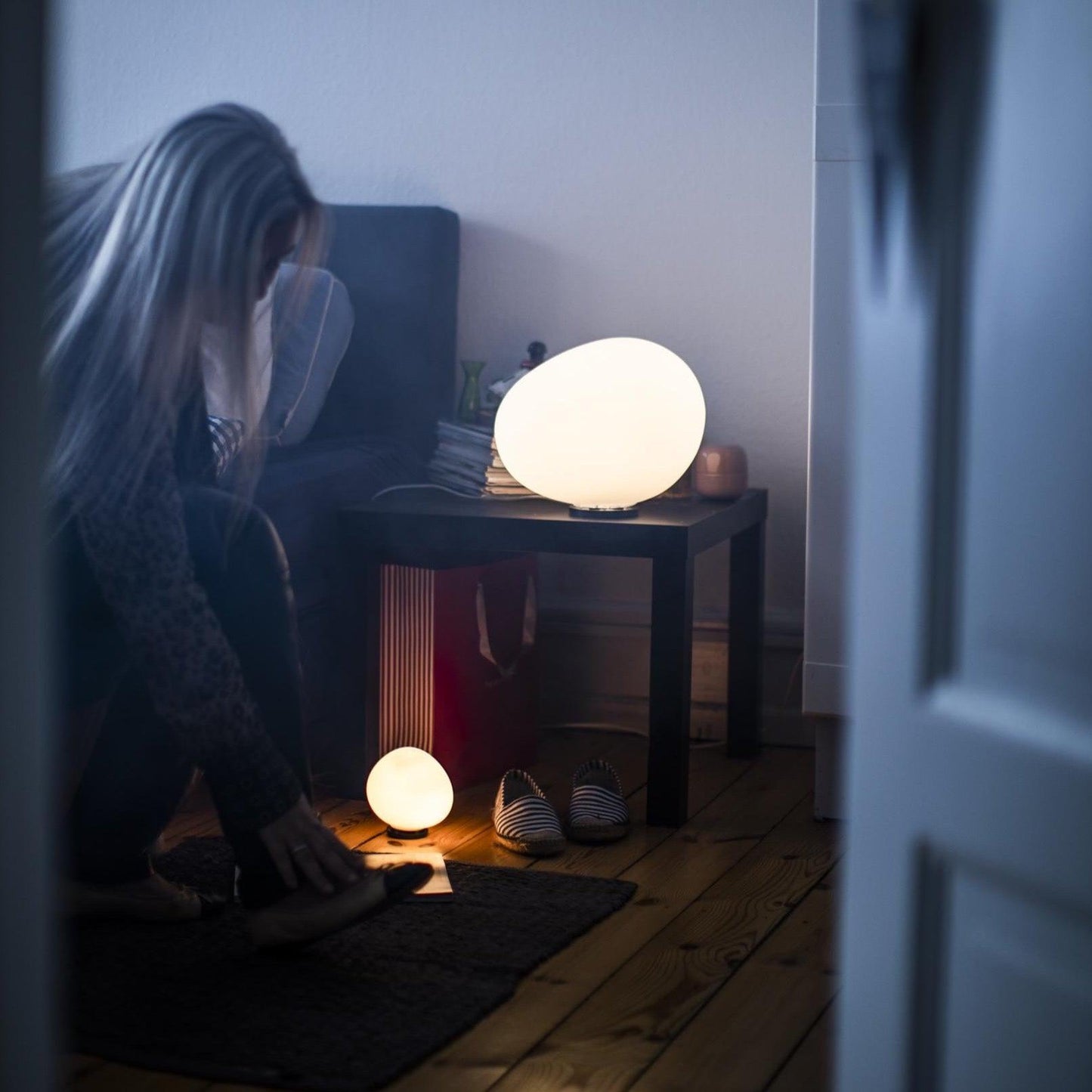 Lampe de table en verre Foscarini Gregg