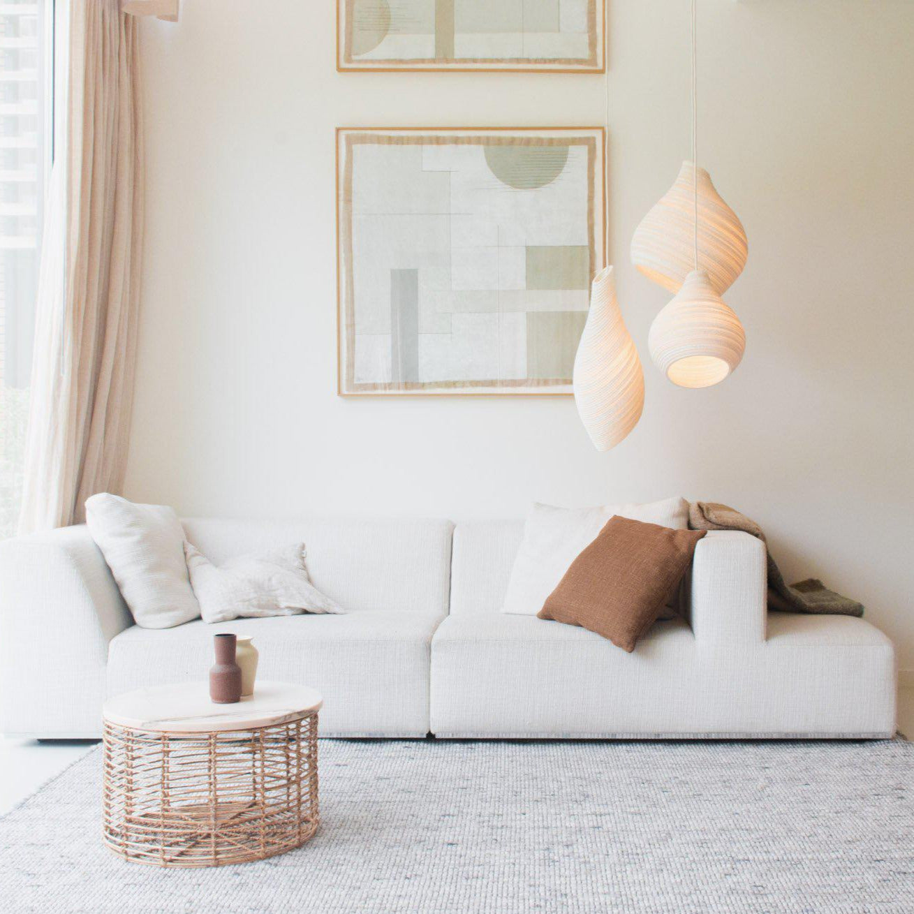 Suspension Graypants Scraplight Hive blanche