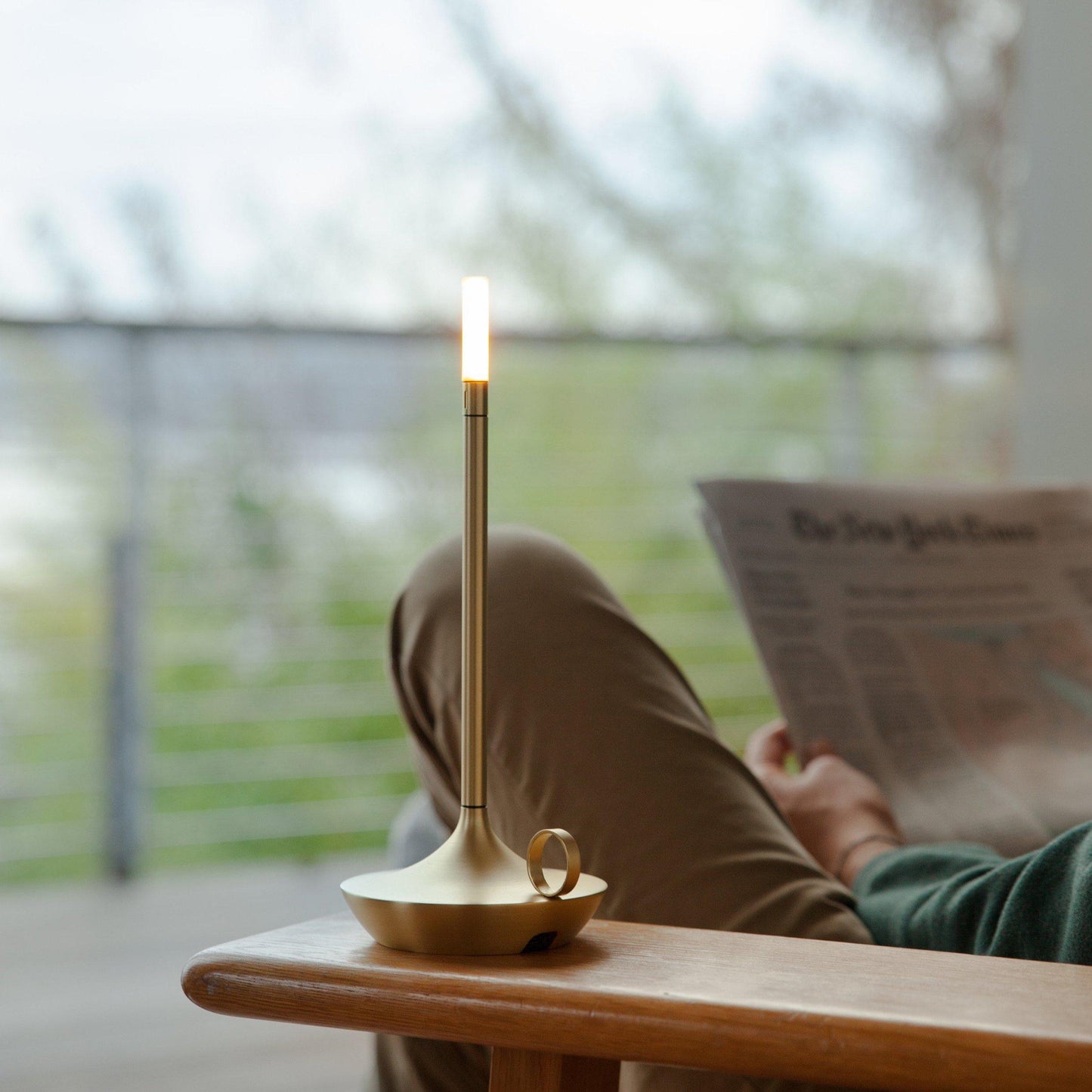 Lampe de table portable Graypants Wick