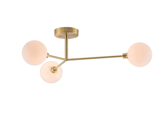 Plafonnier encastré à 3 lumières Houseof Brass