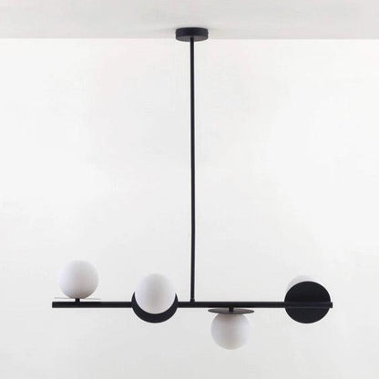 Plafonnier Houseof Gris Anthracite Opale Disque