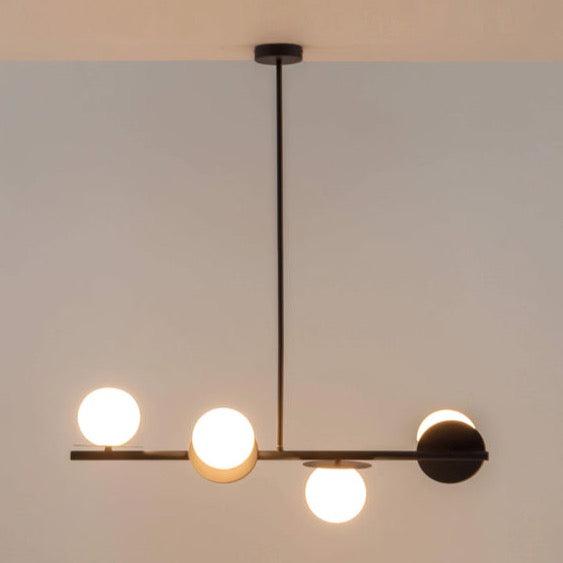 Plafonnier Houseof Gris Anthracite Opale Disque