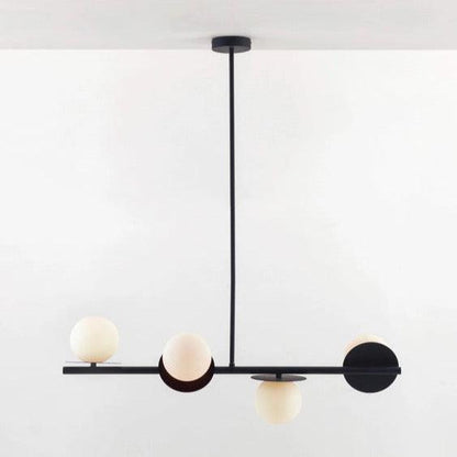 Plafonnier Houseof Gris Anthracite Opale Disque