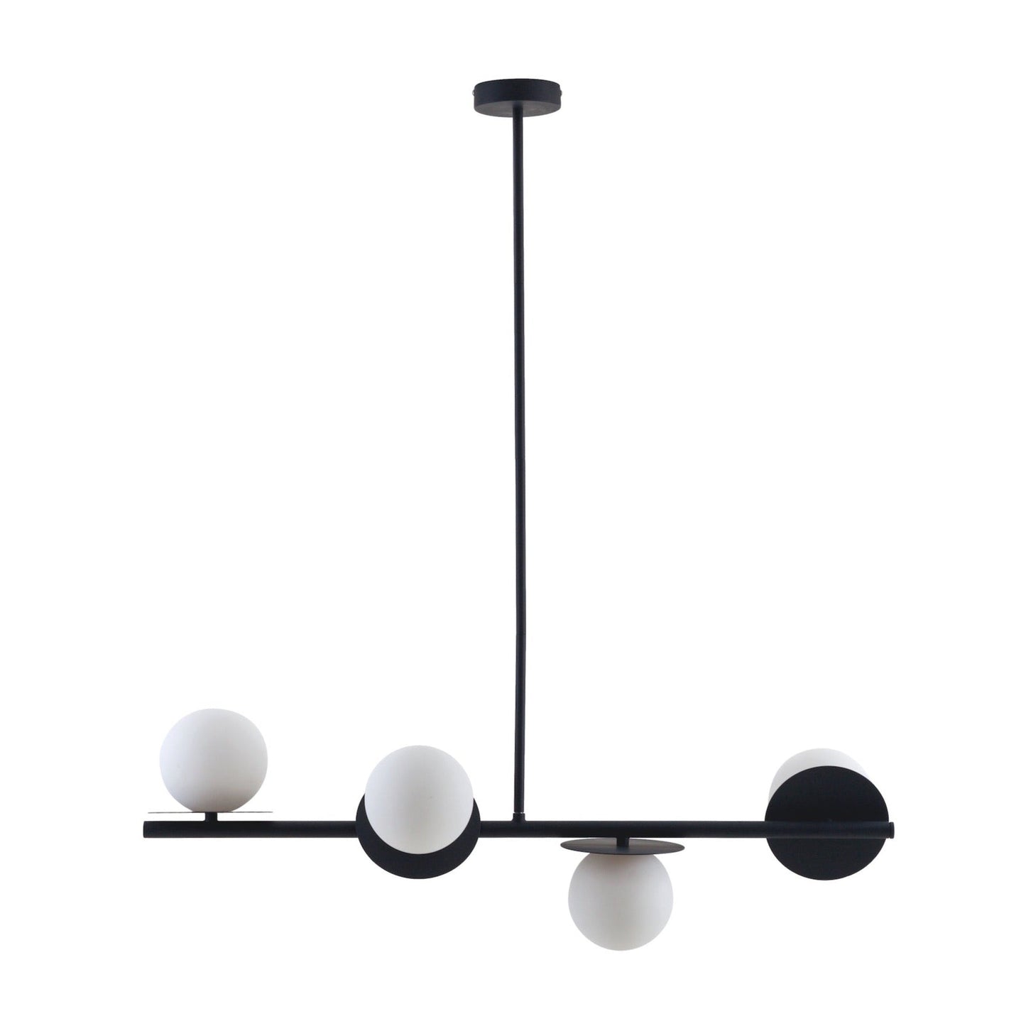 Plafonnier Houseof Gris Anthracite Opale Disque