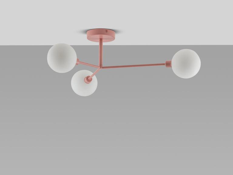 Plafonnier encastré à 3 lumières Houseof Pink