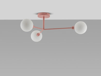 Plafonnier encastré à 3 lumières Houseof Pink