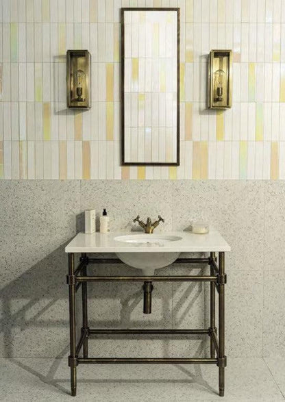 Applique murale lanterne en frêne J. Adams &amp; Co