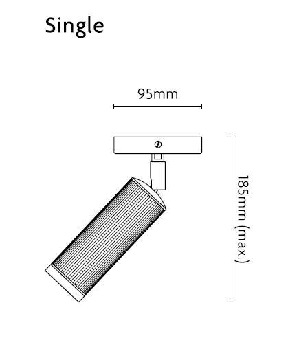 Plafonnier spot J. Adams &amp; Co