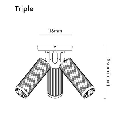 Plafonnier spot J. Adams &amp; Co