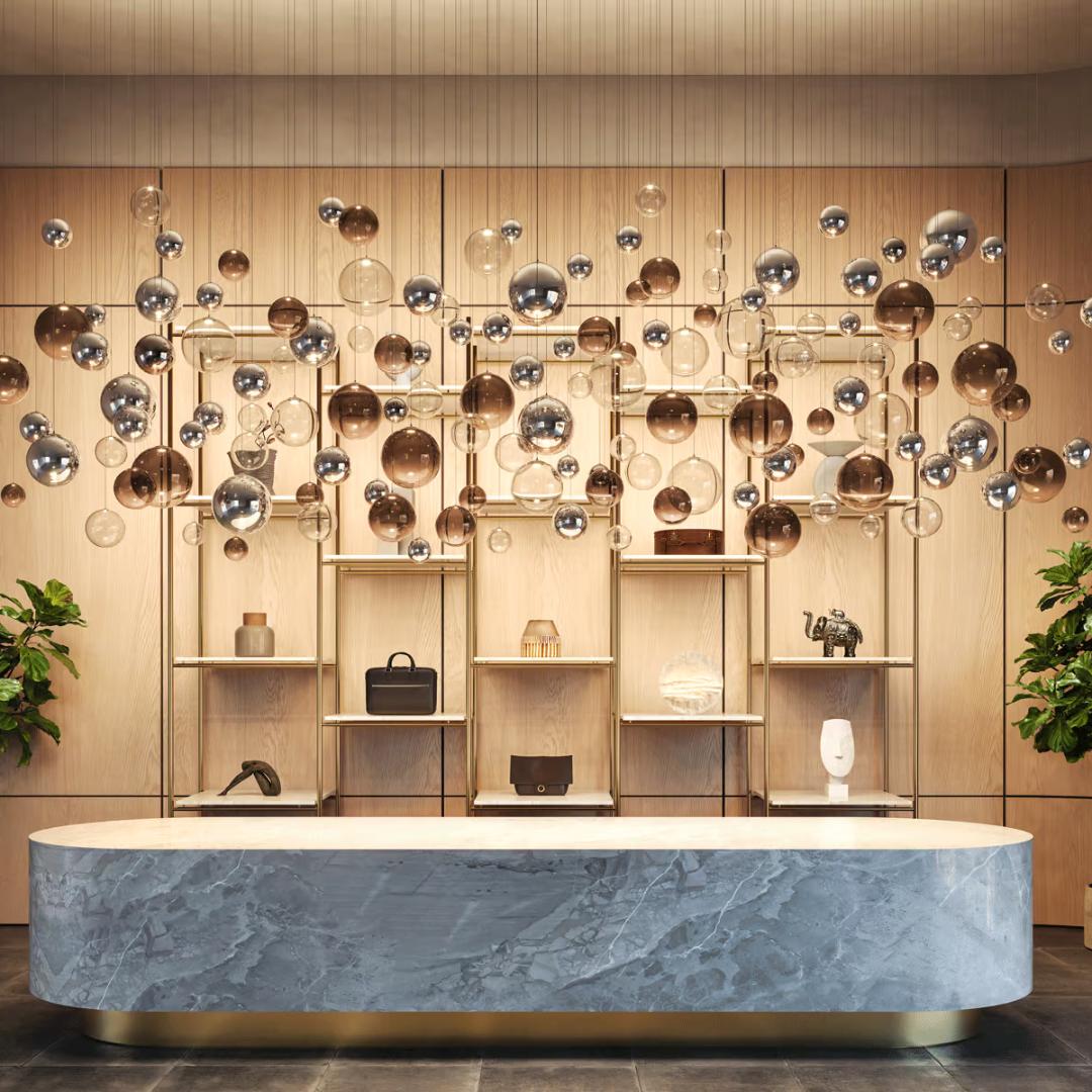 Lampe suspendue solo aléatoire Lodes