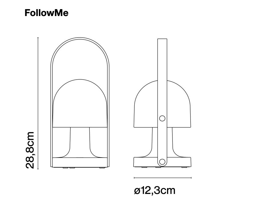 Lampe de table portative FollowMe de Marset