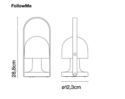 Lampe de table portative FollowMe de Marset