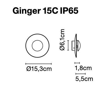 Applique murale extérieure Marset Ginger