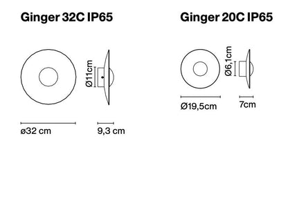 Applique murale extérieure Marset Ginger
