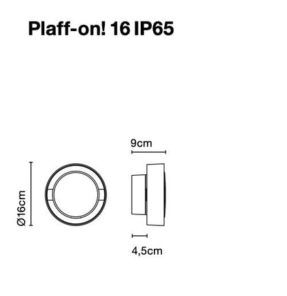 Marset Plaff-on ! Plafonnier/applique murale