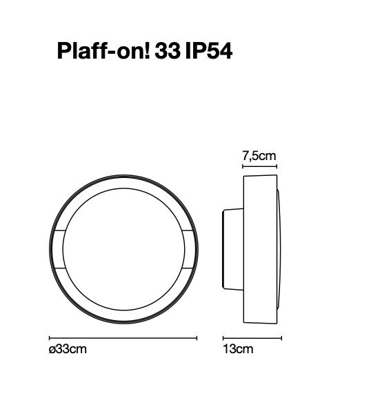 Marset Plaff-on ! Plafonnier/applique murale