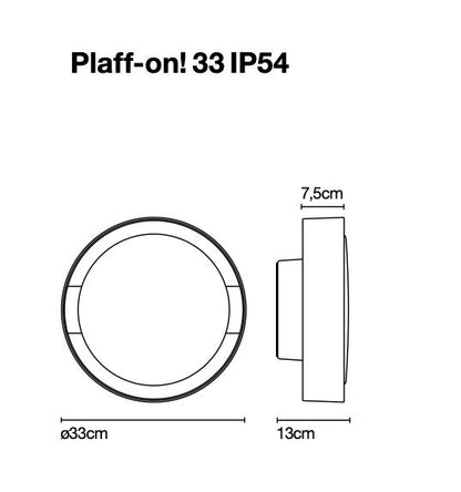 Marset Plaff-on ! Plafonnier/applique murale