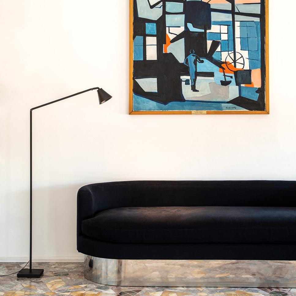 Lampadaire Nemo sans titre en forme de cône de lecture