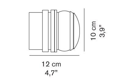 Applique/plafonnier Oluce Fresnel