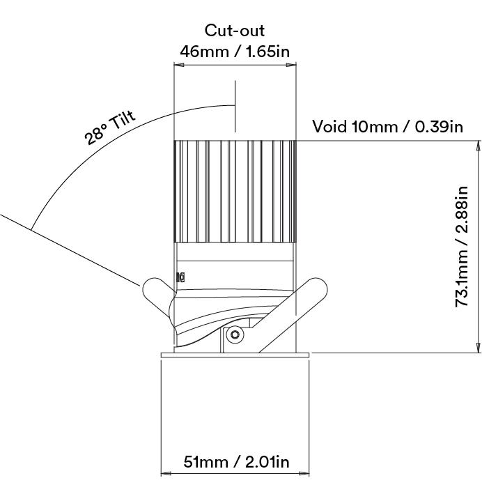 Orluna One Mini Downlight réglable