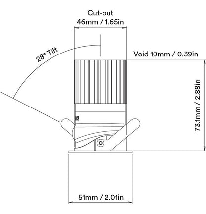 Orluna One Mini Downlight réglable