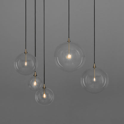 Suspension globe en verre Schwung