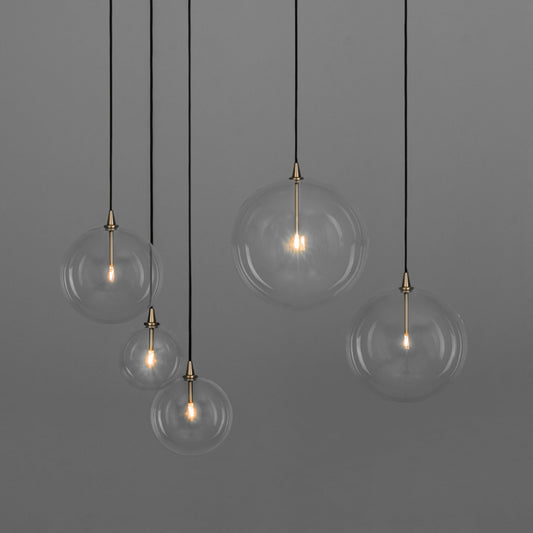Suspension globe en verre Schwung