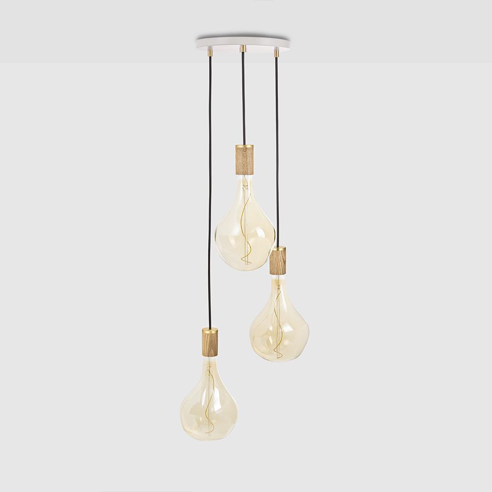 Suspension triple en chêne Tala avec Voronoi II