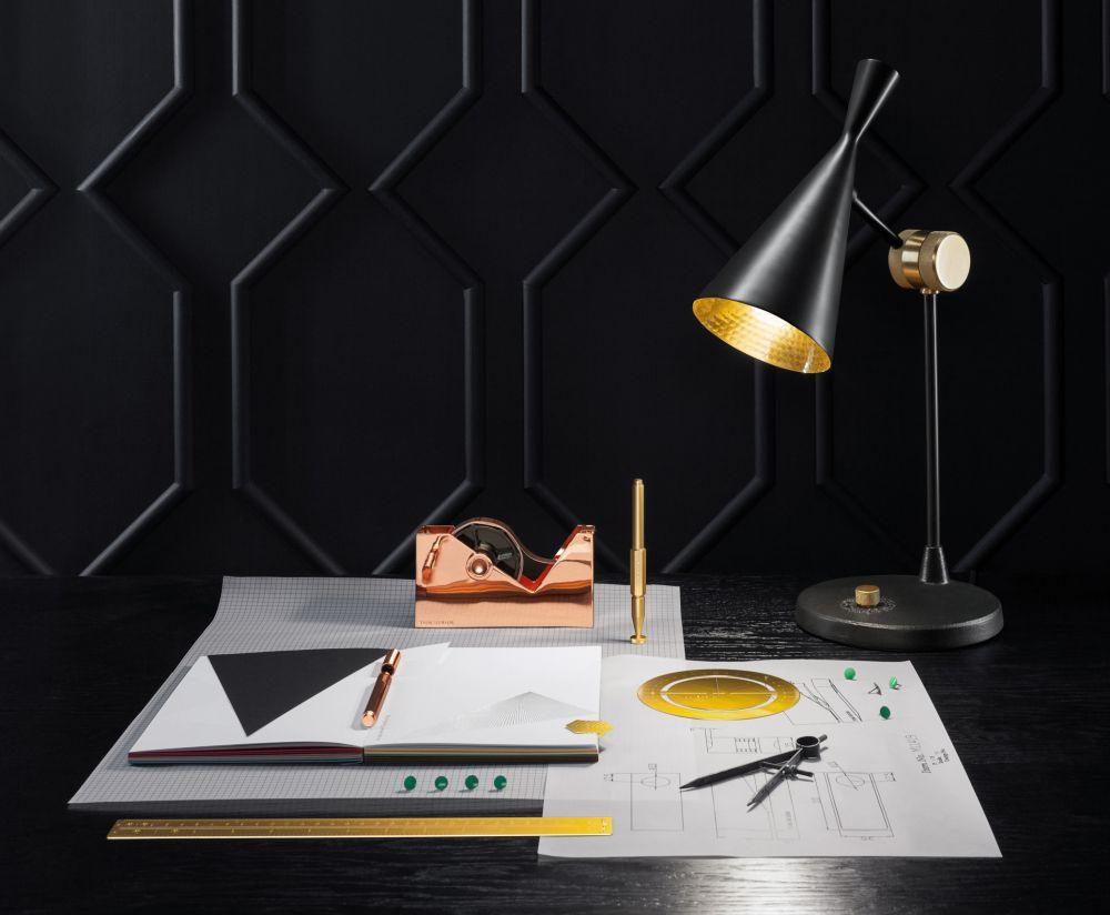 Lampe de table Tom Dixon Beat noire