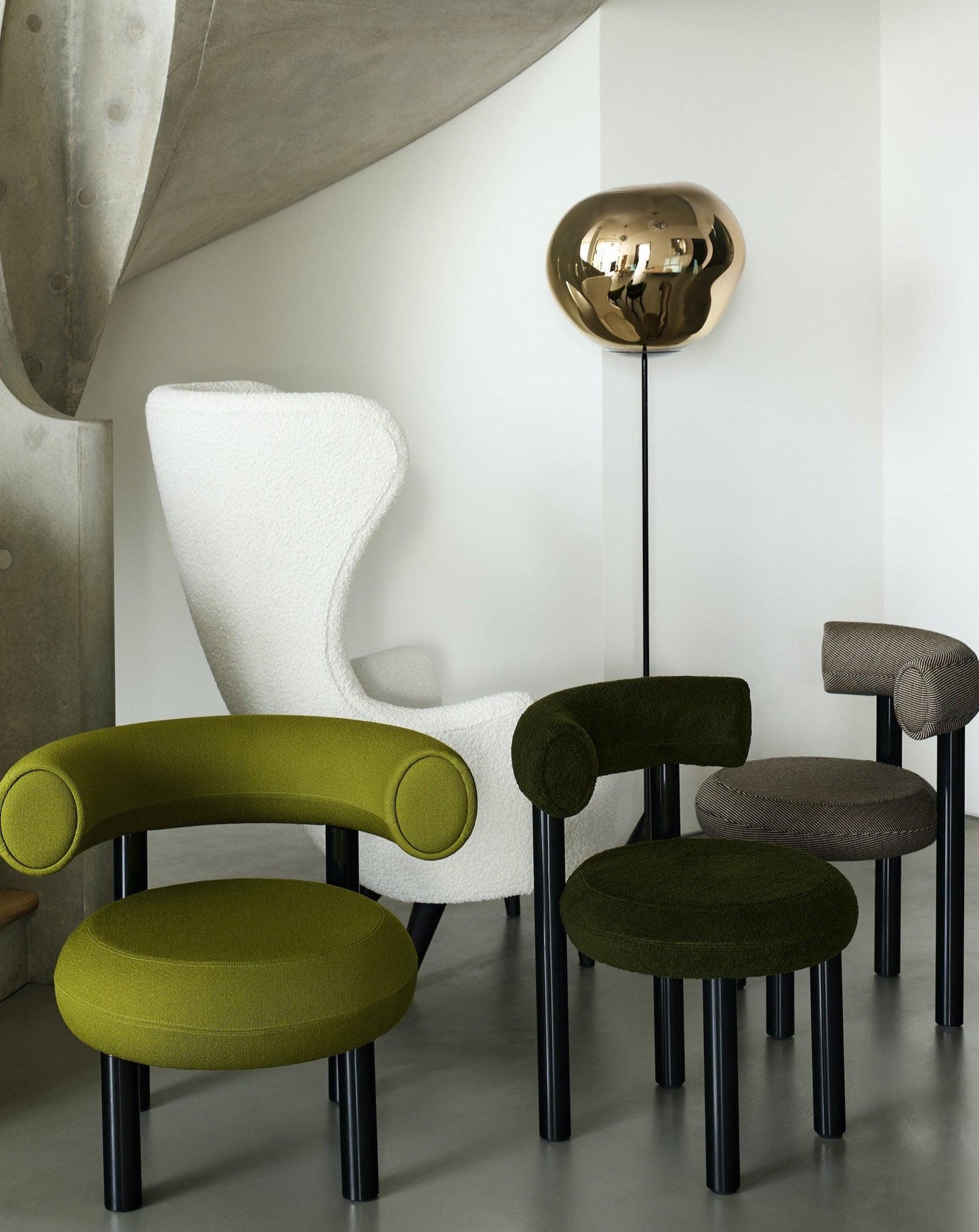 Lampadaire mince Melt Cone de Tom Dixon