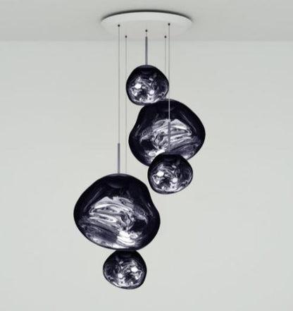 Système de suspension ronde grand format à DEL Melt de Tom Dixon