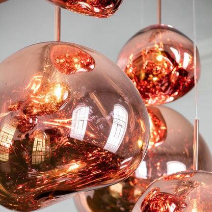 Suspension LED Tom Dixon Melt en cuivre