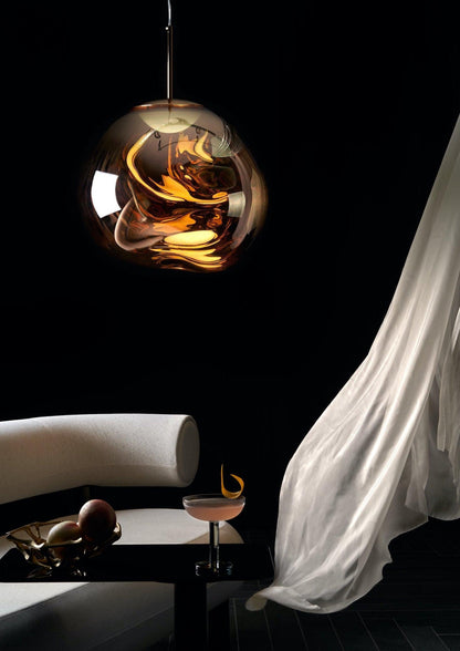 Suspension LED Tom Dixon Melt dorée