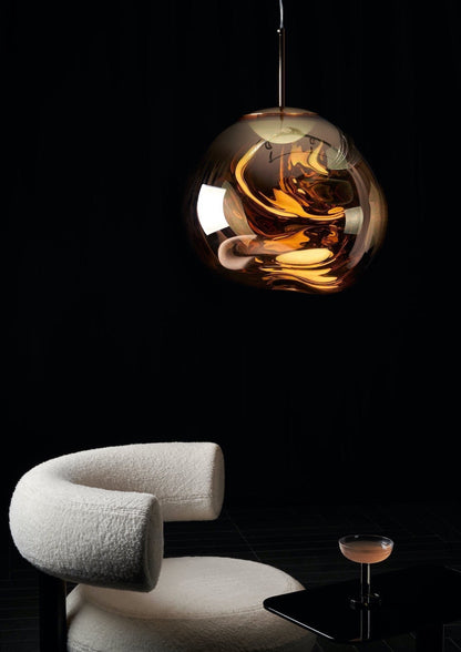 Suspension LED Tom Dixon Melt dorée